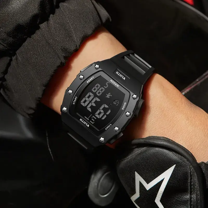 Wisth LED Luminous Men's Digital Watch Black - Image 5