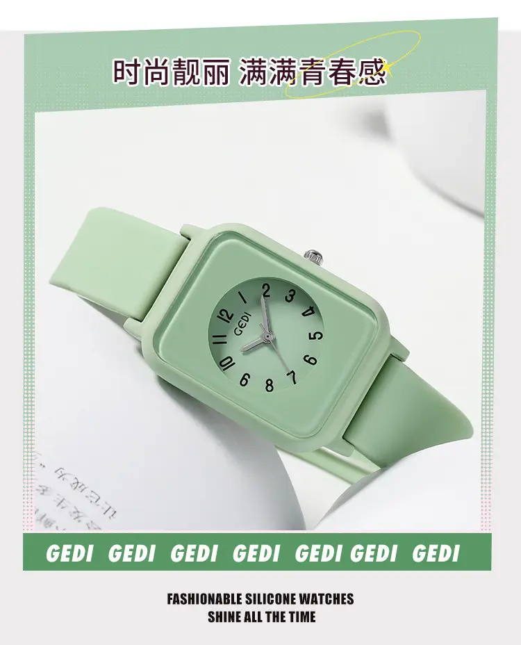 Waterproof Silicone Student Watch Light Blue — feature 6