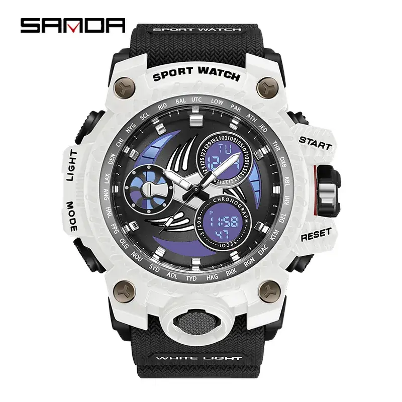Sanda Luminous Sport Watch for Men Waterproof Windproof - Image 2