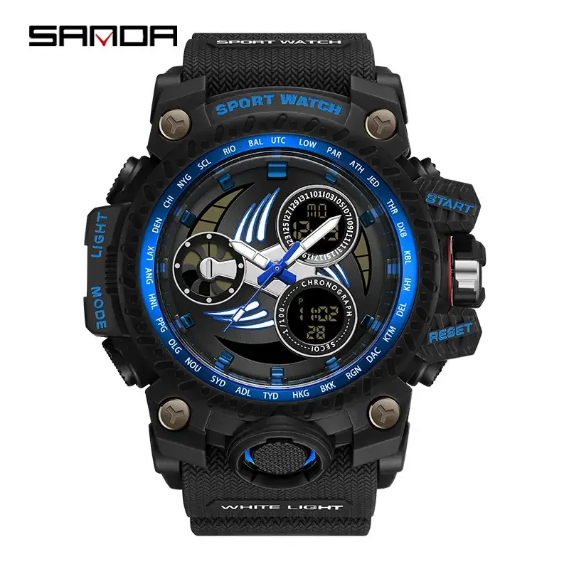Sanda Luminous Sport Watch for Men Waterproof Windproof - Image 7