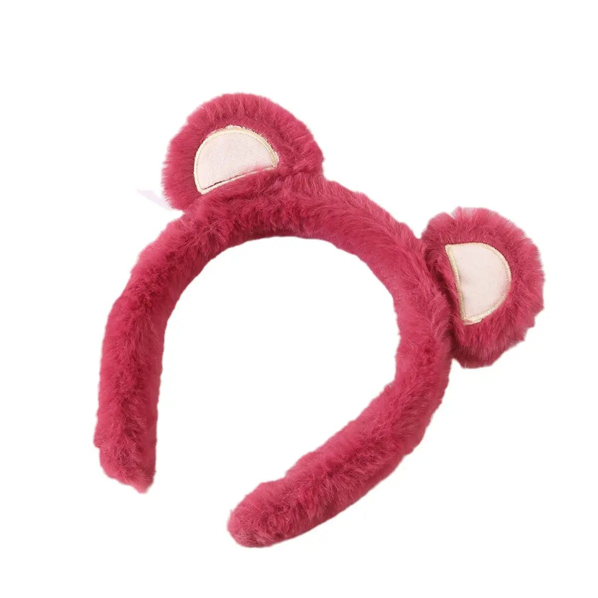 Cute Strawberry Bear Headband for Girls Makeup Mask - Image 38