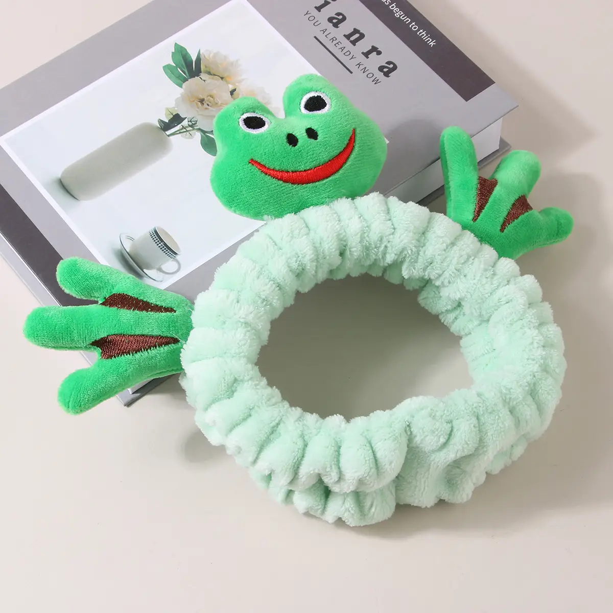 Cute Strawberry Bear Headband for Girls Makeup Mask - Image 14