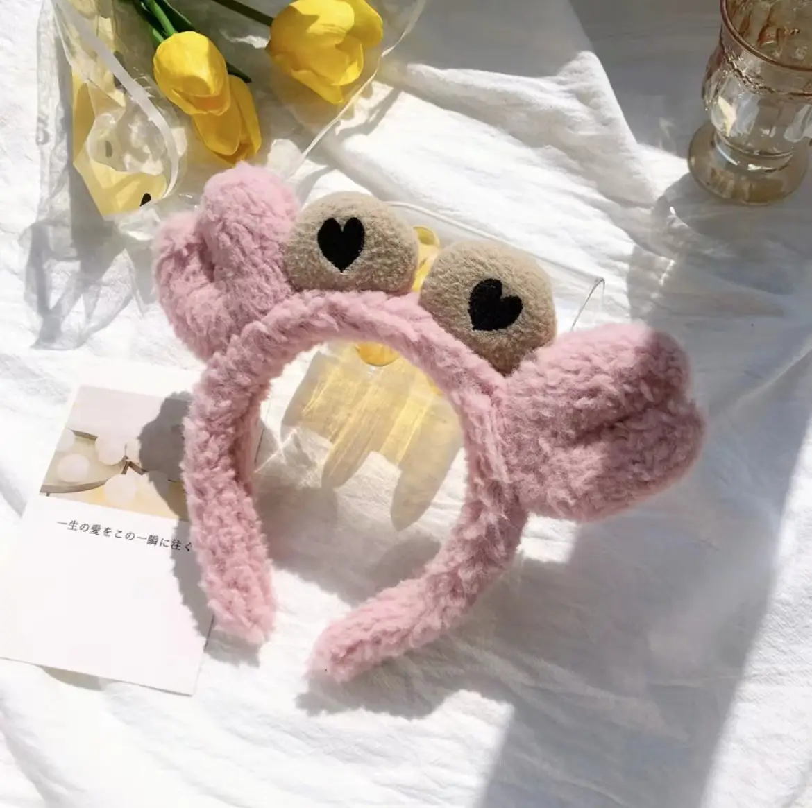 Cute Strawberry Bear Headband for Girls Makeup Mask - Image 30