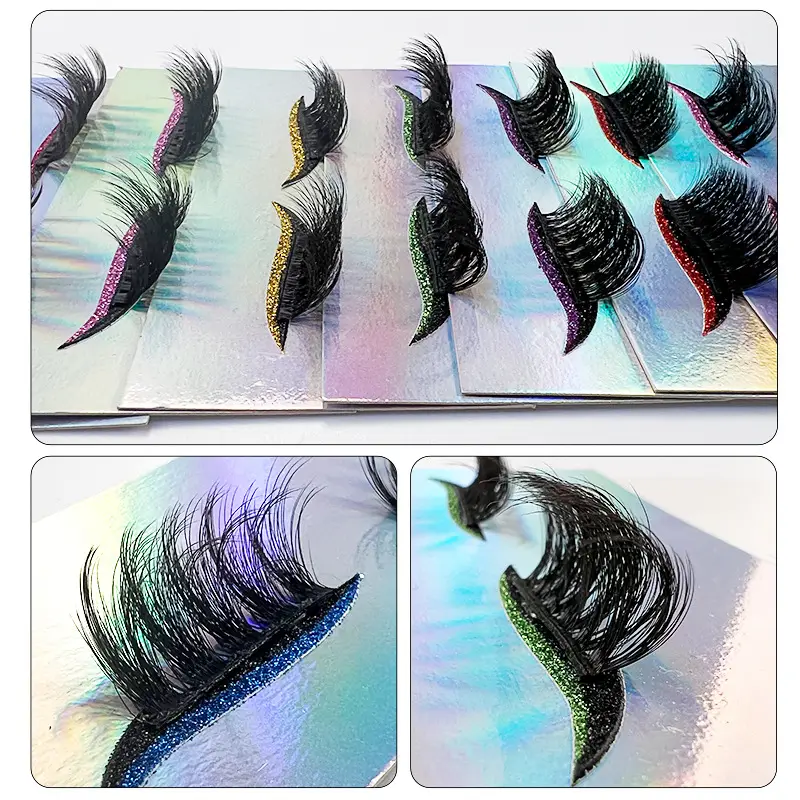 False Eyelashes Thick Curling Eye Makeup Stickers