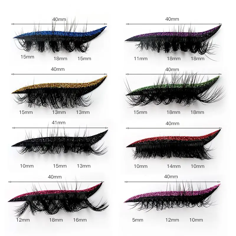 False Eyelashes Thick Curling Eye Makeup Stickers