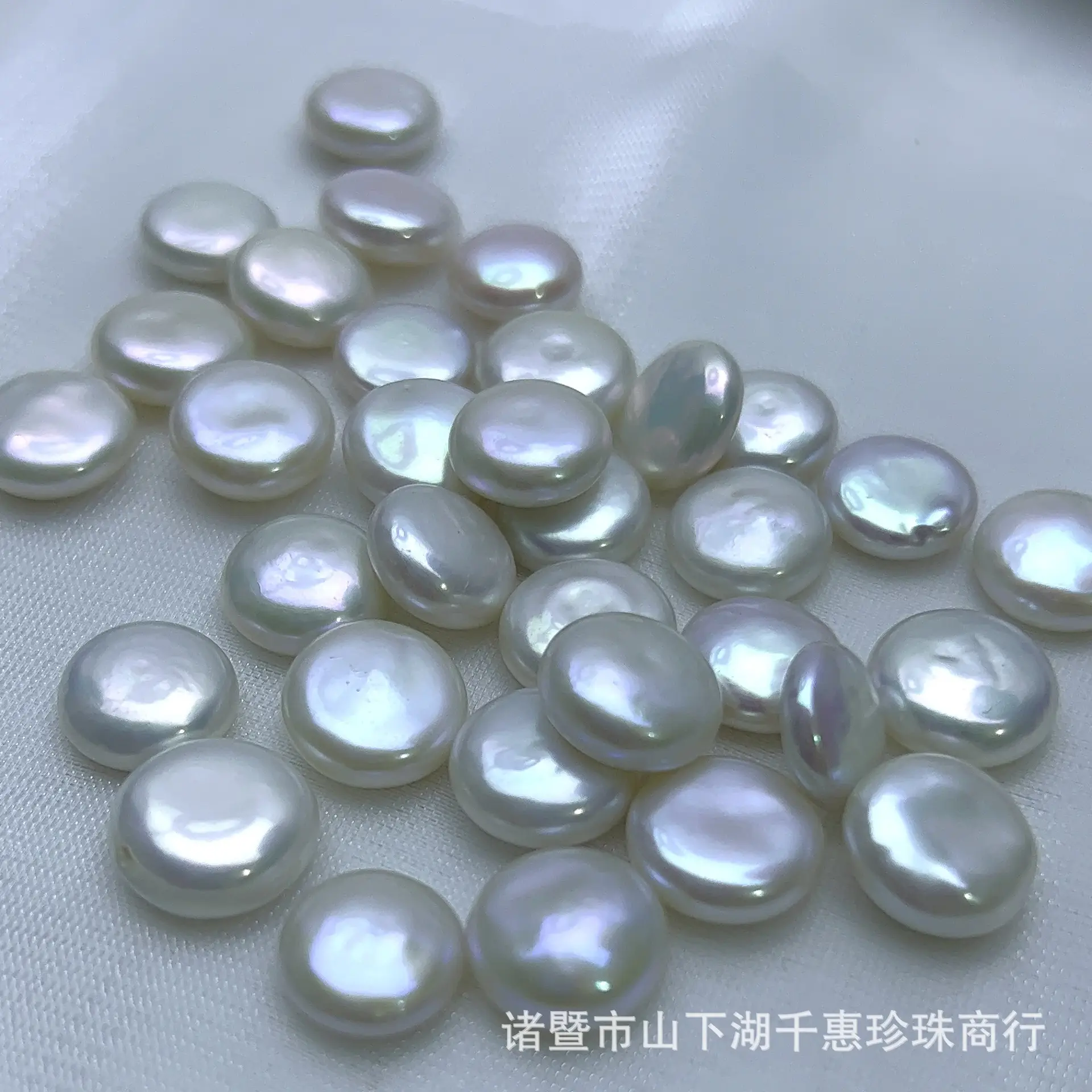 Natural Freshwater Pearls Wholesale Baroque Buttons White Pearls Flat Loose Beads Can DIY - Image 3