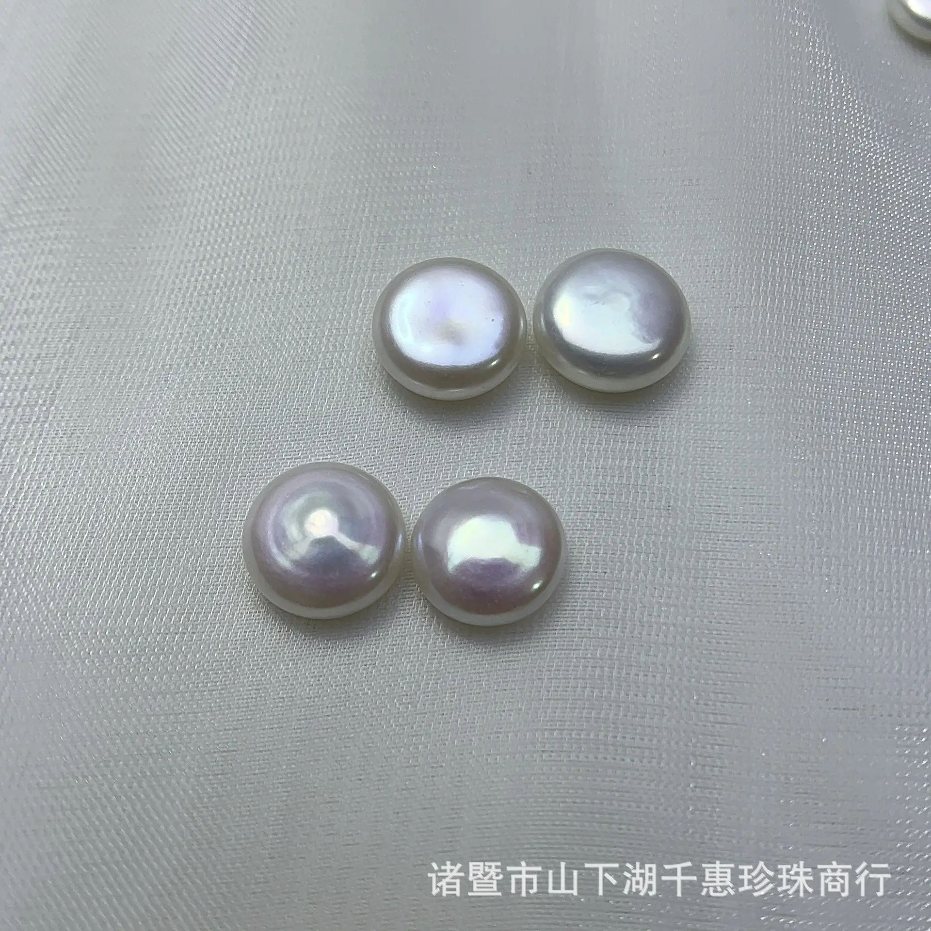 Natural Freshwater Pearls Wholesale Baroque Buttons White Pearls Flat Loose Beads Can DIY - Image 4