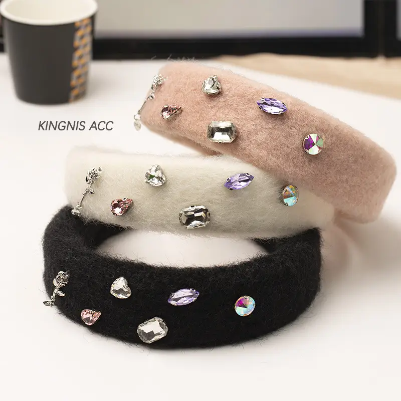 Sparkling Rhinestone Hairband for Women Autumn Winter - Image 2