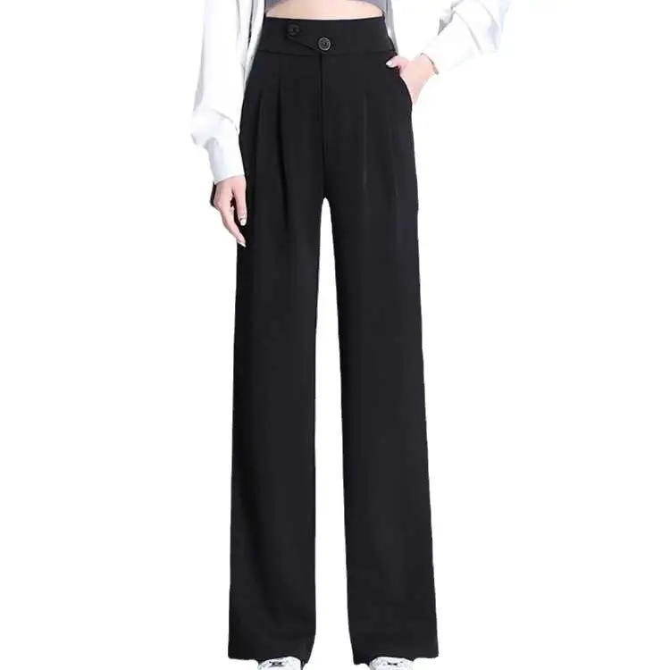 Women Wide Leg Pants High Waist Slimming Spring Autumn - Image 12