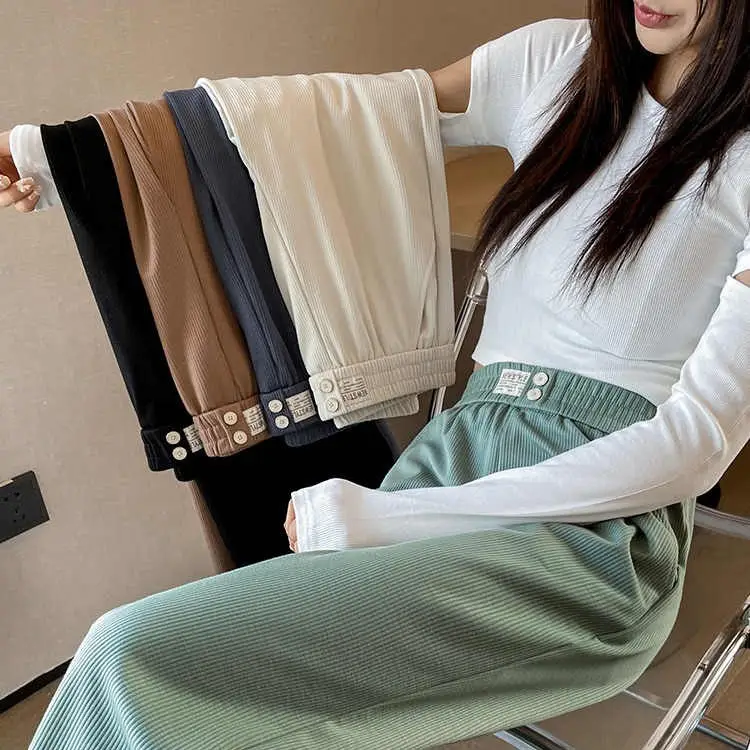 Ice Silk Wide Leg Pants 2025 Summer Loose Straight - Image 9