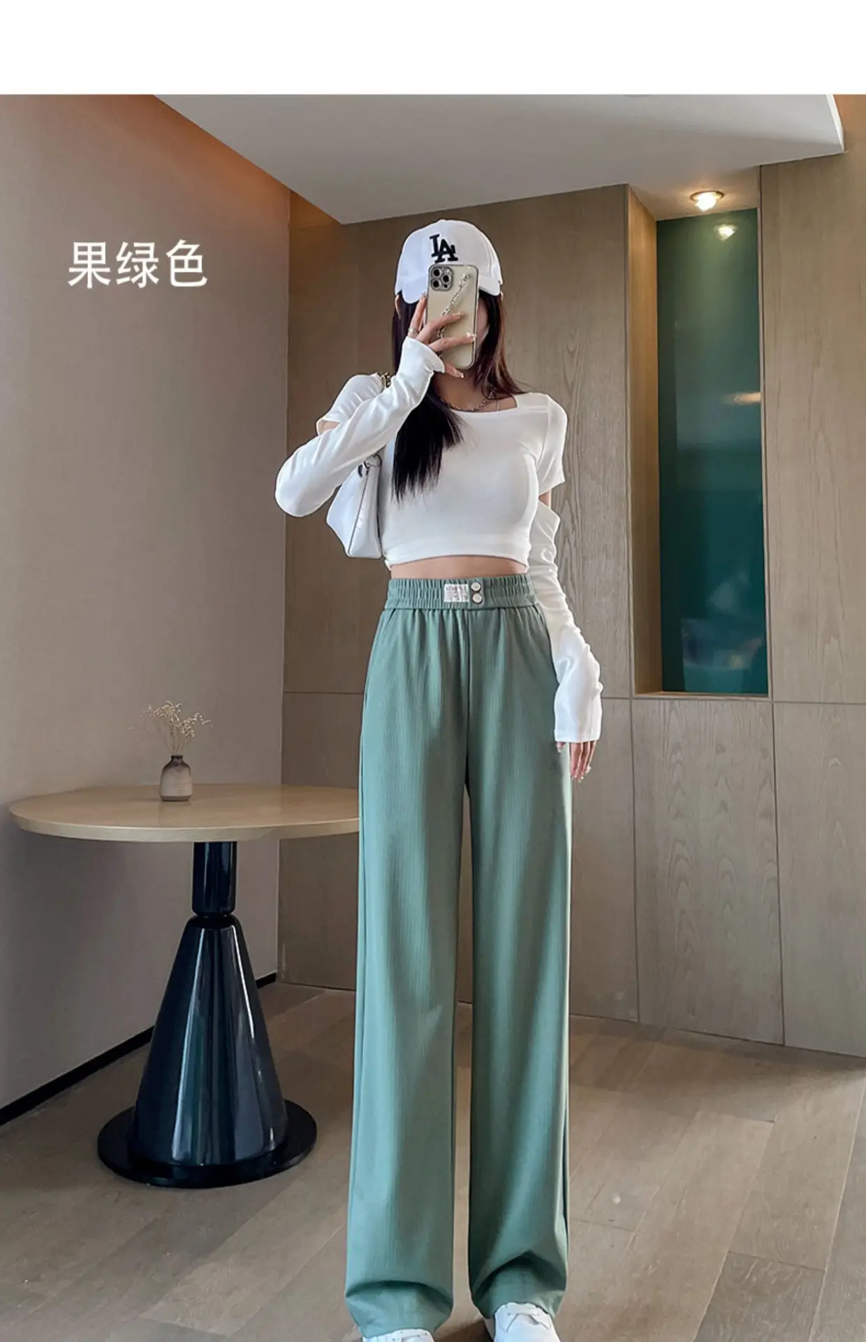 Ice Silk Wide Leg Pants 2025 Summer Loose Straight — feature 15