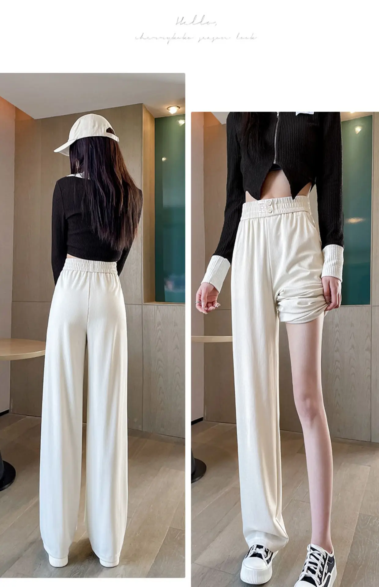 Ice Silk Wide Leg Pants 2025 Summer Loose Straight — feature 20