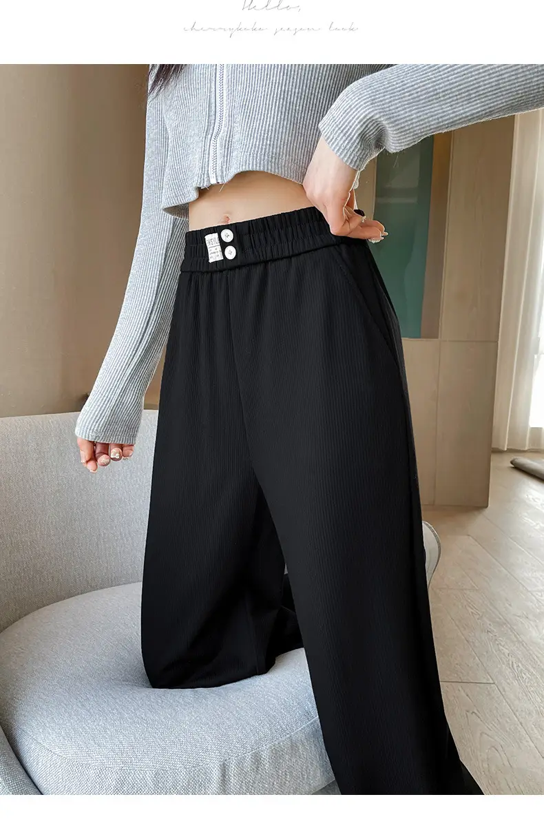 Ice Silk Wide Leg Pants 2025 Summer Loose Straight — feature 23