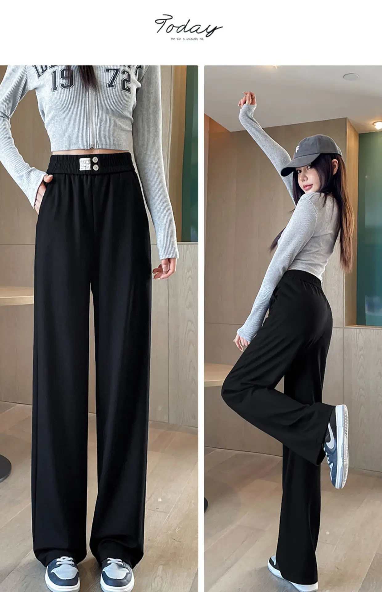 Ice Silk Wide Leg Pants 2025 Summer Loose Straight — feature 24