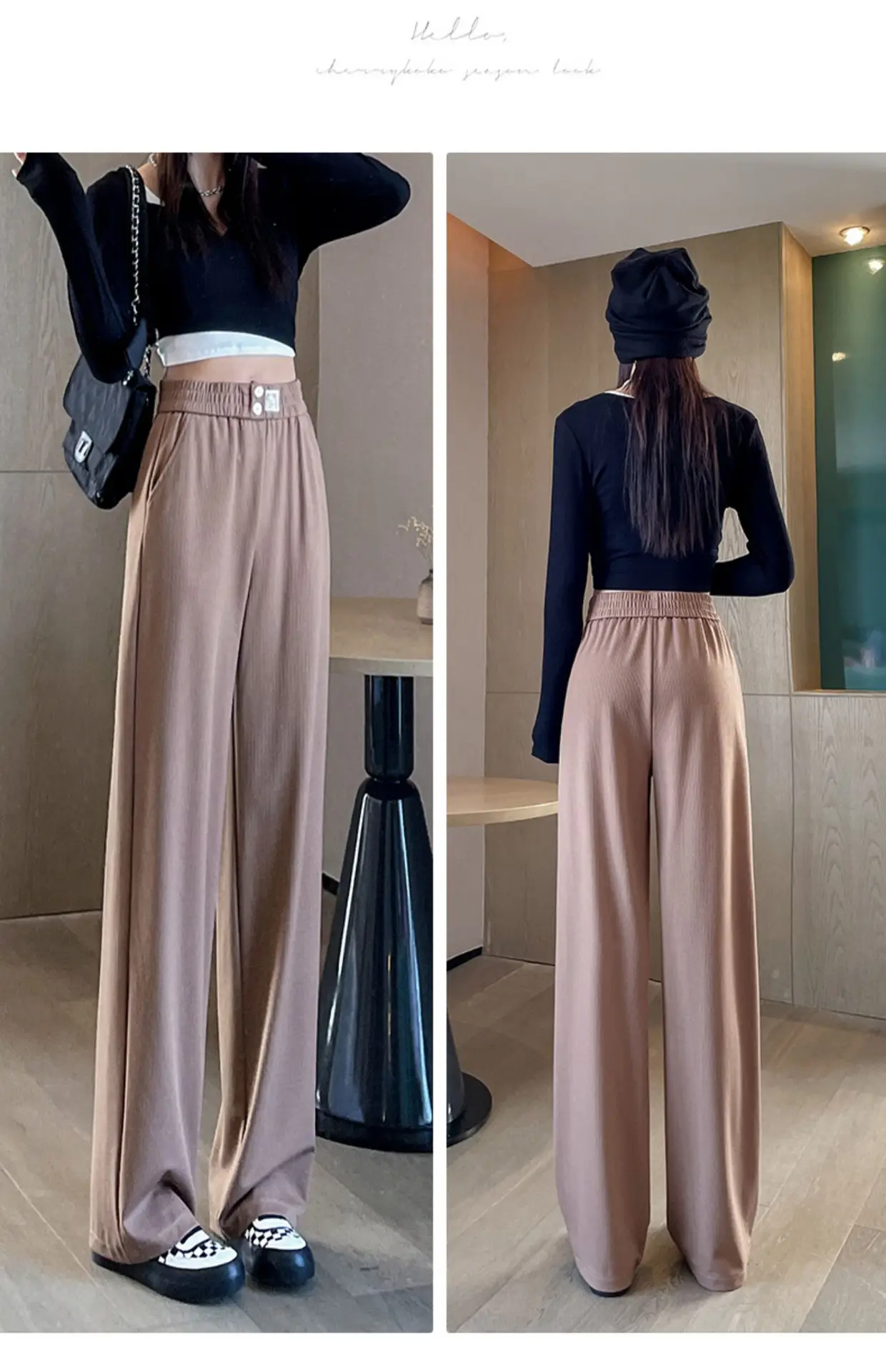 Ice Silk Wide Leg Pants 2025 Summer Loose Straight — feature 26