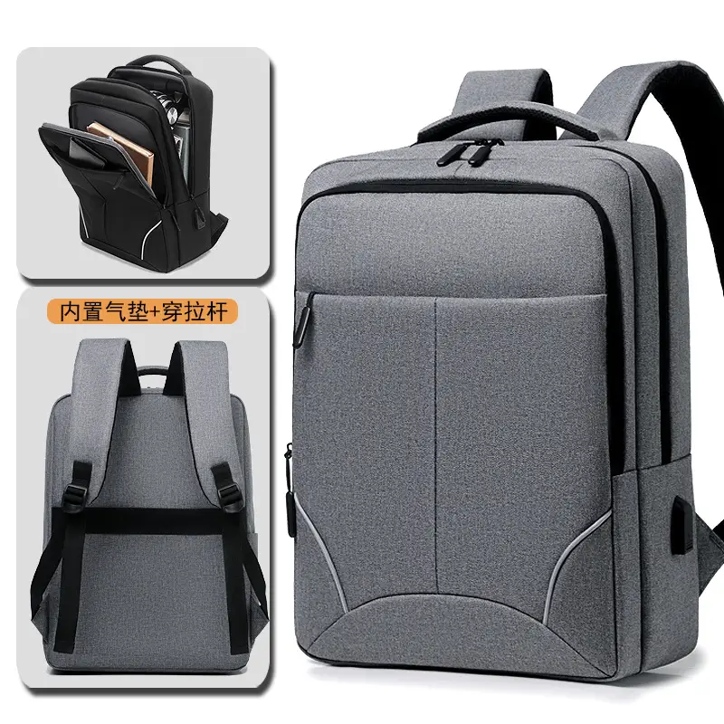 Men's Waterproof Computer Backpack College Student Travel Bag - Image 2