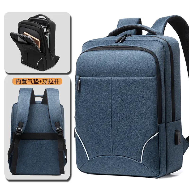 Men's Waterproof Computer Backpack College Student Travel Bag - Image 3