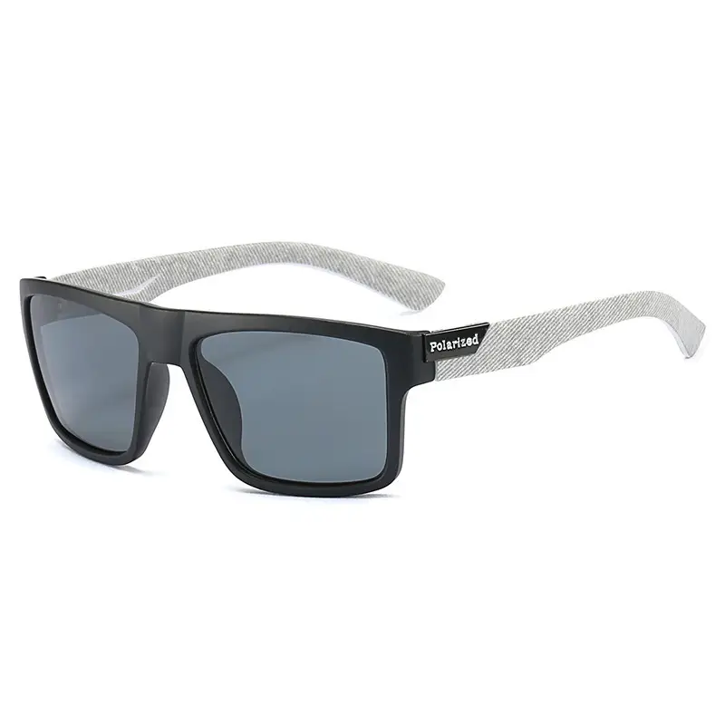 Polarized Sunglasses Blue Mirror Black Frame