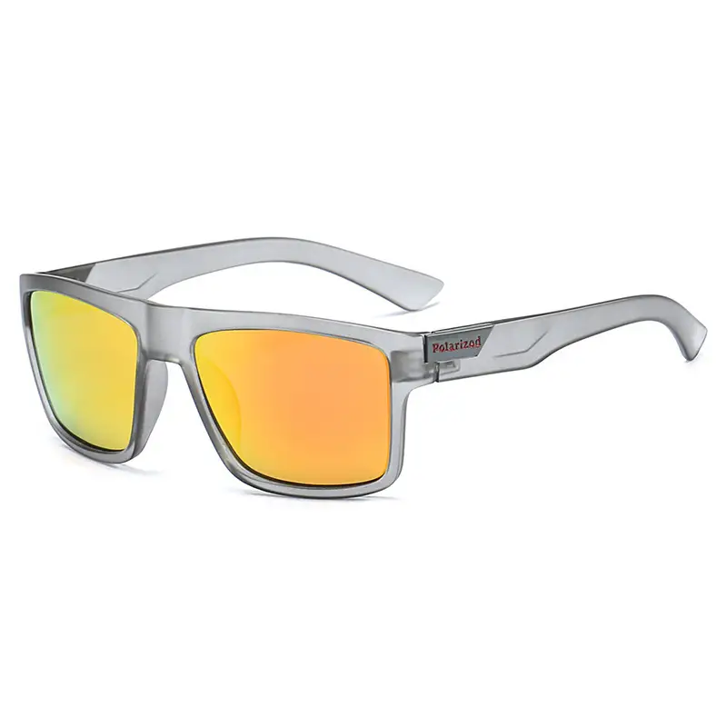 Polarized Sunglasses Blue Mirror Black Frame