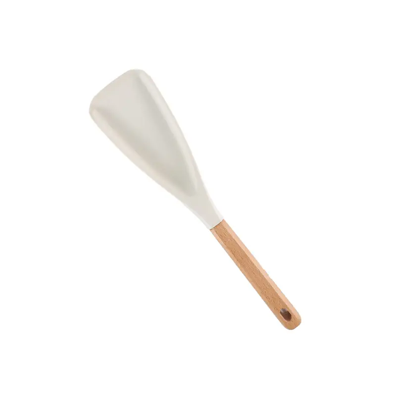 Wooden Handle Silicone Kitchenware 13 Pieces suit Storage Barrel Kitchen Tools Non-stick Cooking Spoon suit