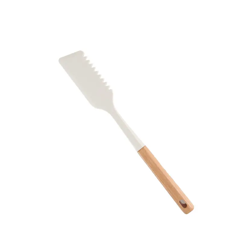 Wooden Handle Silicone Kitchenware 13 Pieces suit Storage Barrel Kitchen Tools Non-stick Cooking Spoon suit