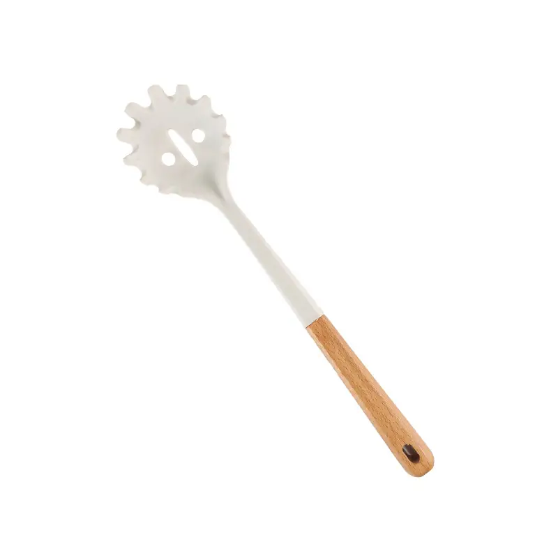 Wooden Handle Silicone Kitchenware 13 Pieces suit Storage Barrel Kitchen Tools Non-stick Cooking Spoon suit