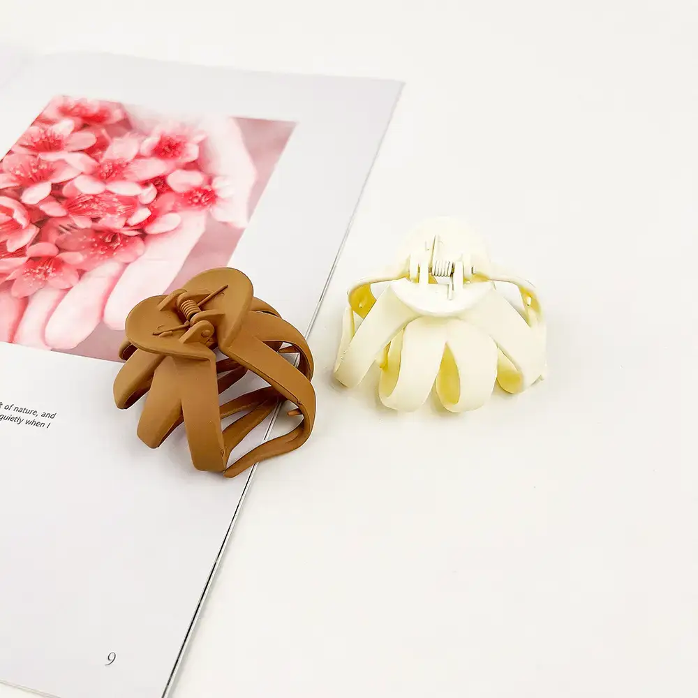 Meatball Hair Clips for Girls Large Scrub Ponytail Fluffy