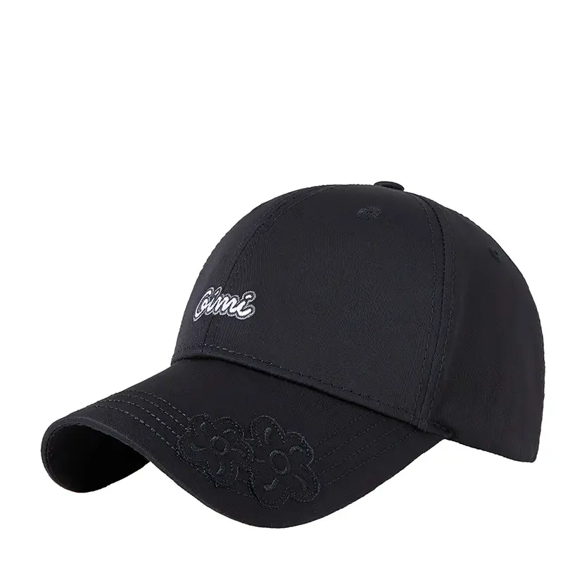 White Letter Embroidered Golf Cap for Men Women