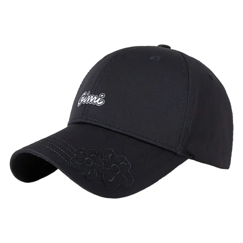 White Letter Embroidered Golf Cap for Men Women