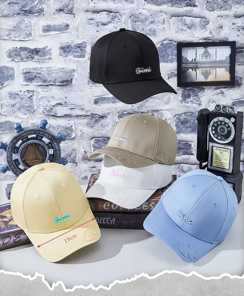 White Letter Embroidered Golf Cap for Men Women — feature 10