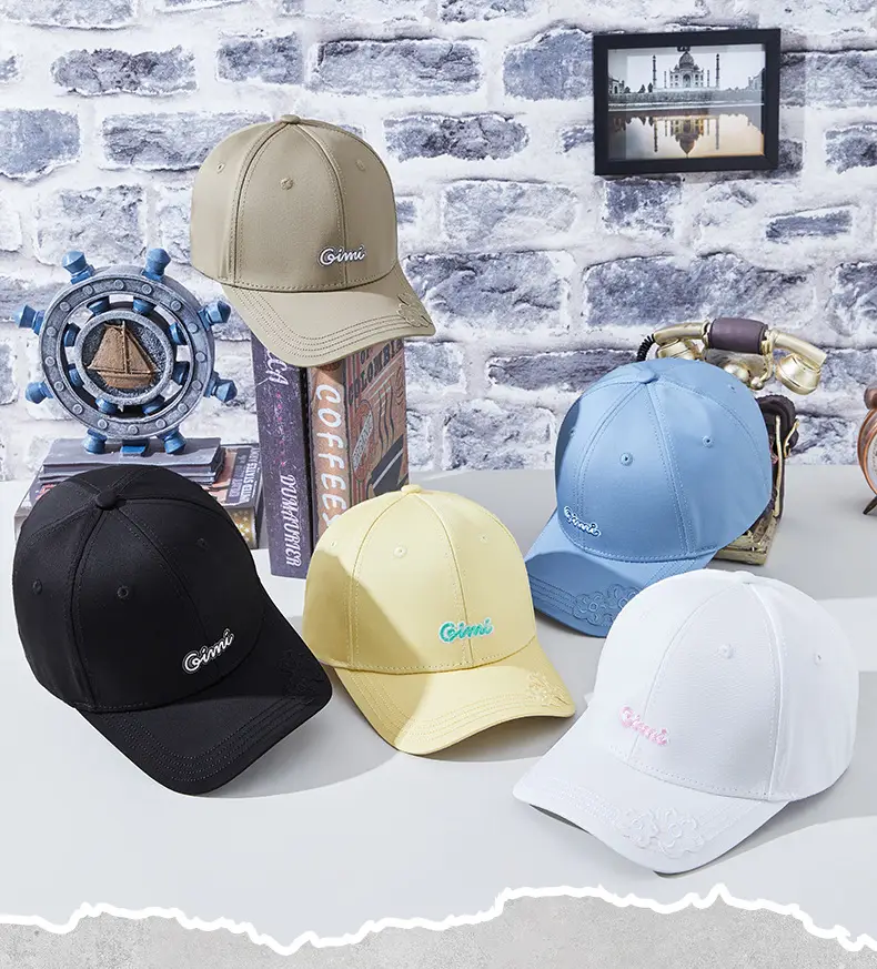 White Letter Embroidered Golf Cap for Men Women — feature 13