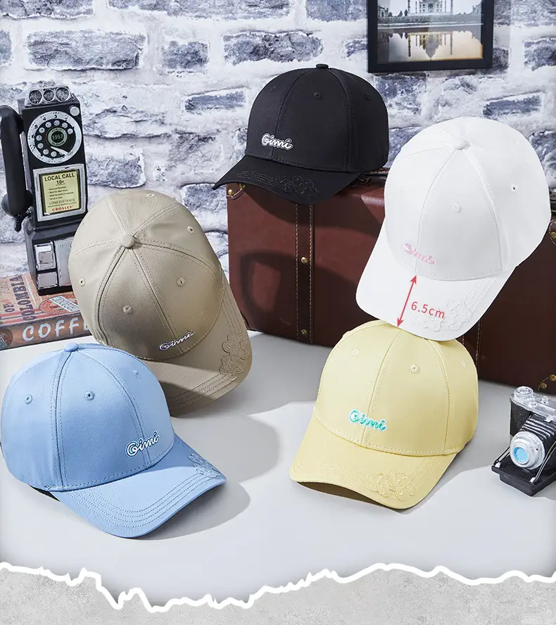 White Letter Embroidered Golf Cap for Men Women — feature 19