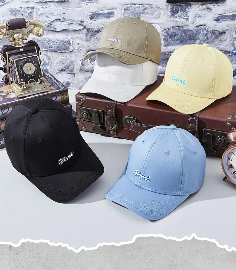 White Letter Embroidered Golf Cap for Men Women — feature 4