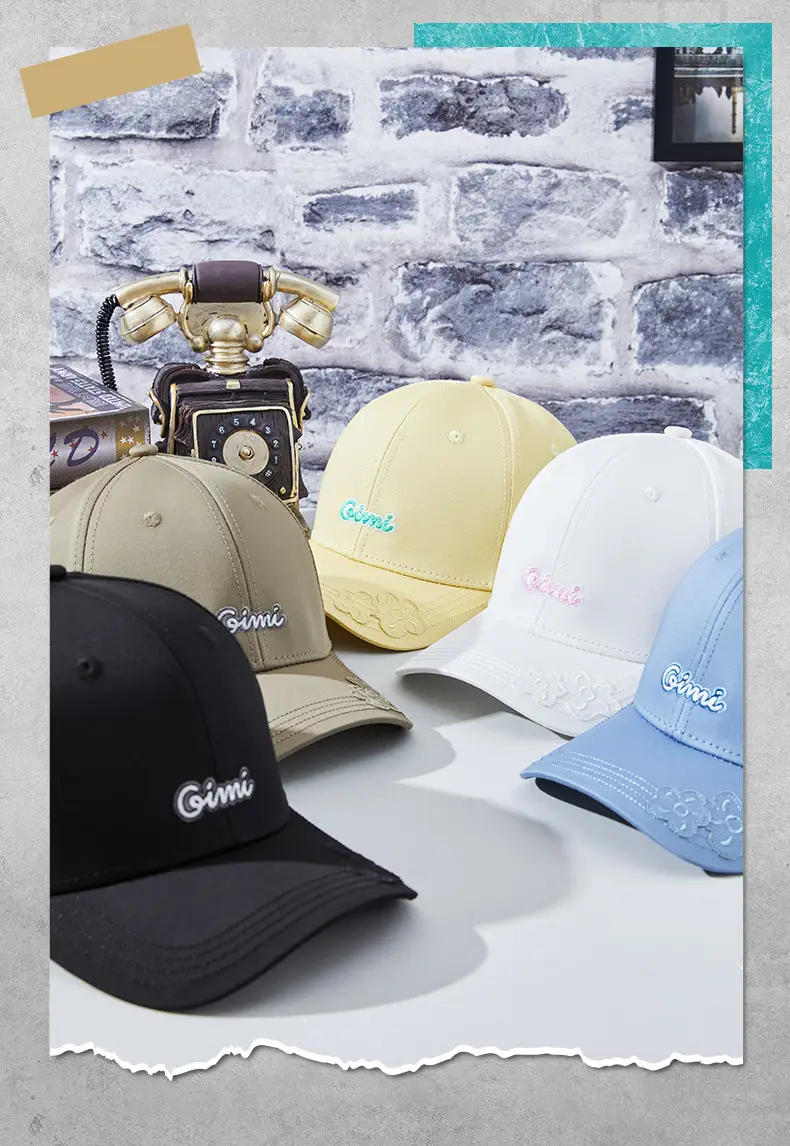 White Letter Embroidered Golf Cap for Men Women — feature 6