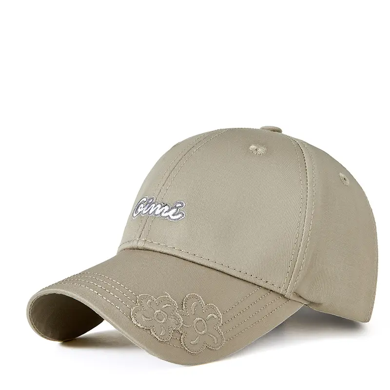 White Letter Embroidered Golf Cap for Men Women