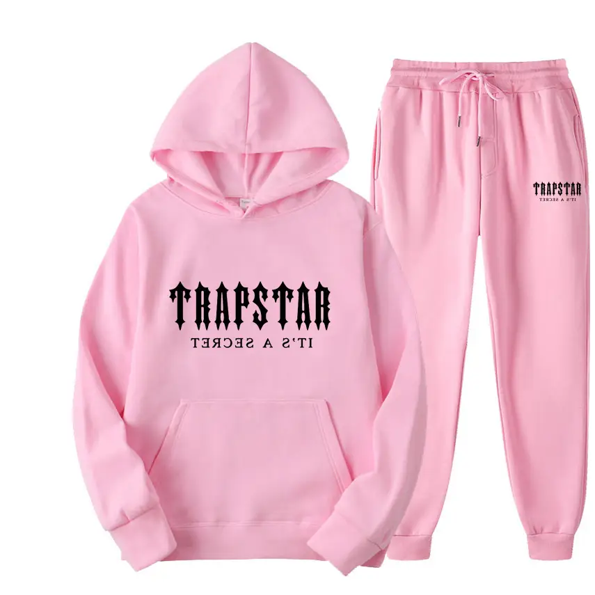 TRAPSTAR Fleece Hoodie Set Blue for Men Women