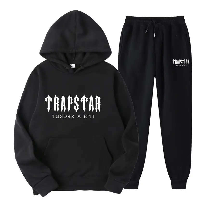 TRAPSTAR Fleece Hoodie Set Blue for Men Women