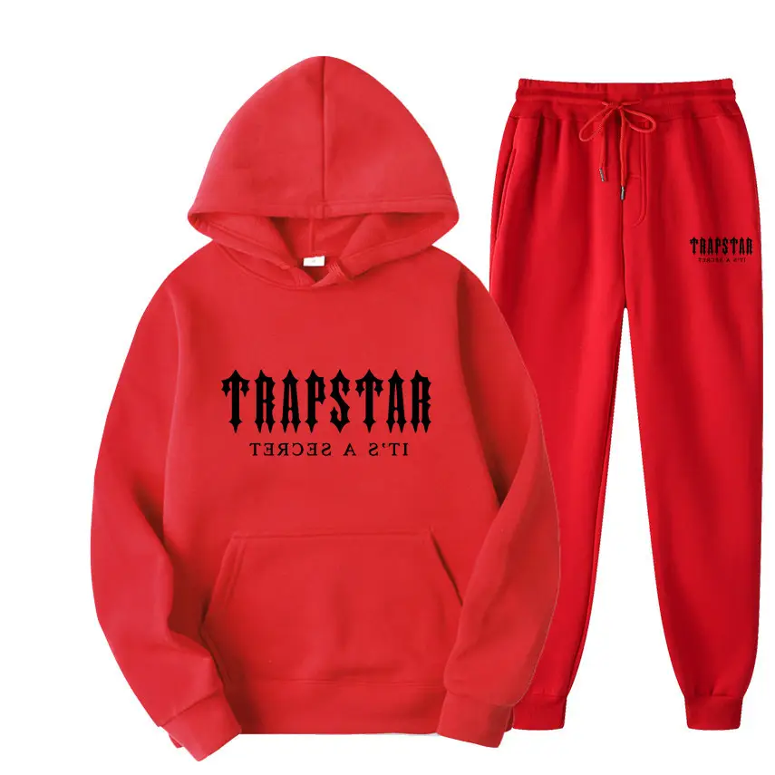 TRAPSTAR Fleece Hoodie Set Blue for Men Women