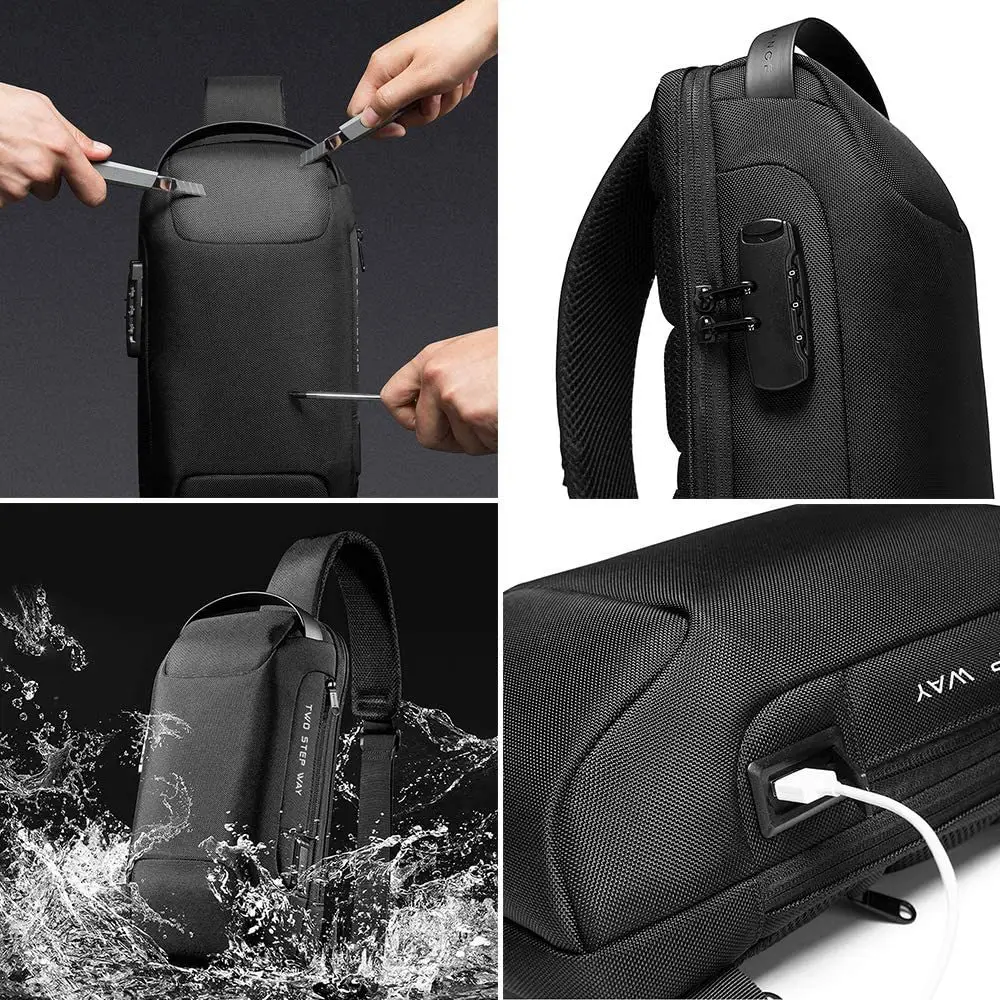 Men's Camo Anti-Theft Chest Bag Small Motorcycle Cycling Bag