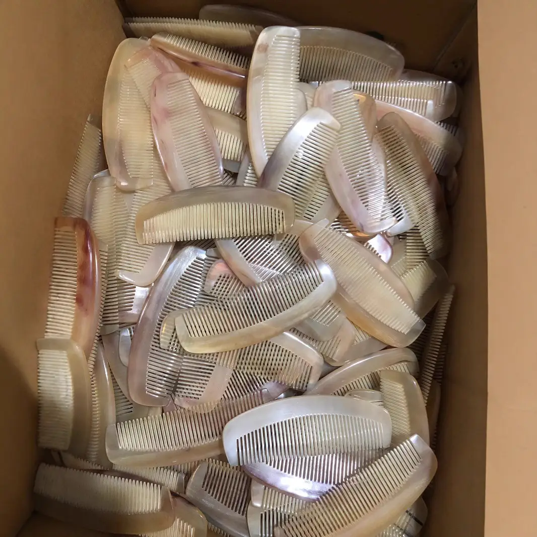 Horn Comb for Hair Styling and Massage