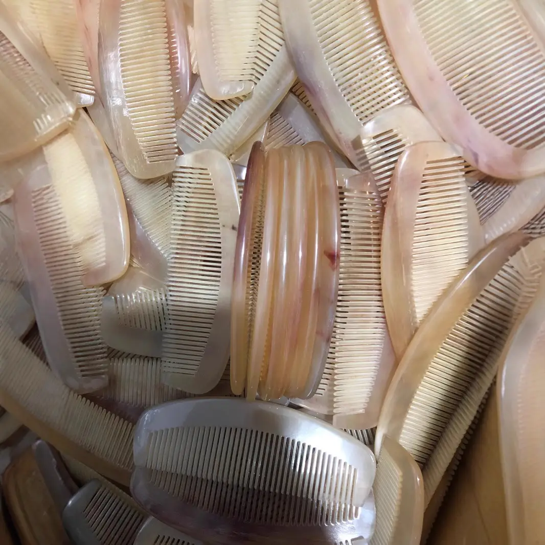 Horn Comb for Hair Styling and Massage