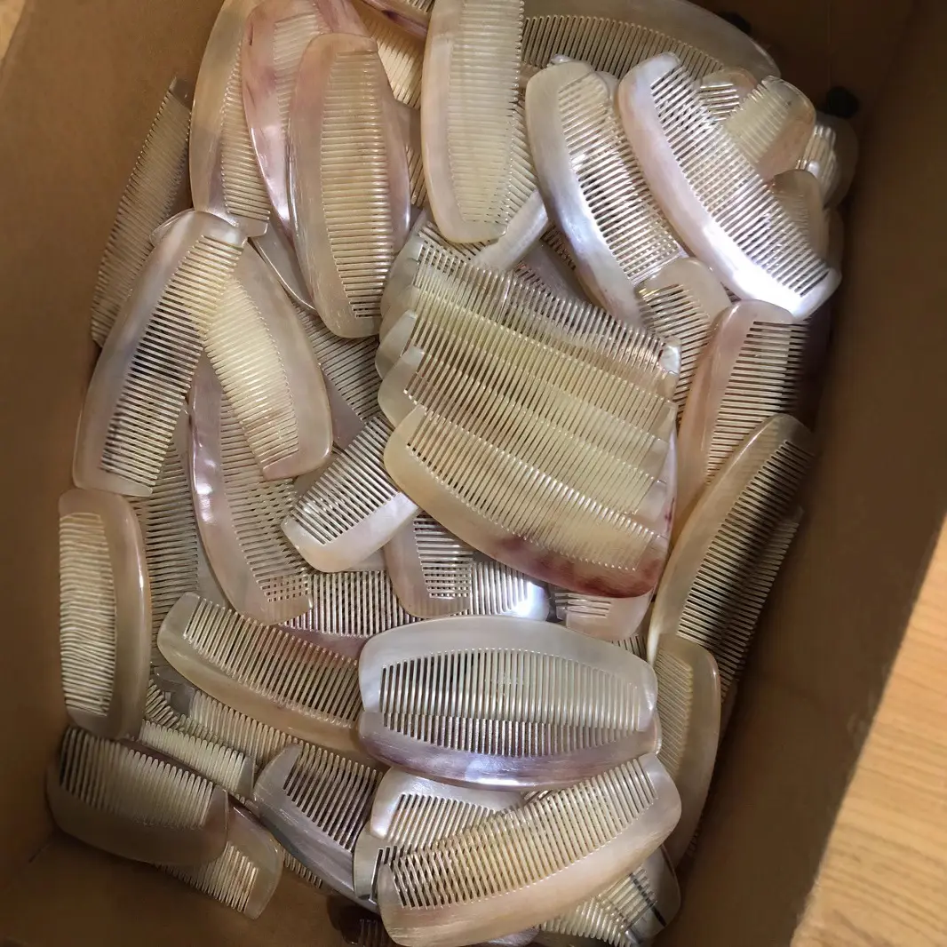 Horn Comb for Hair Styling and Massage