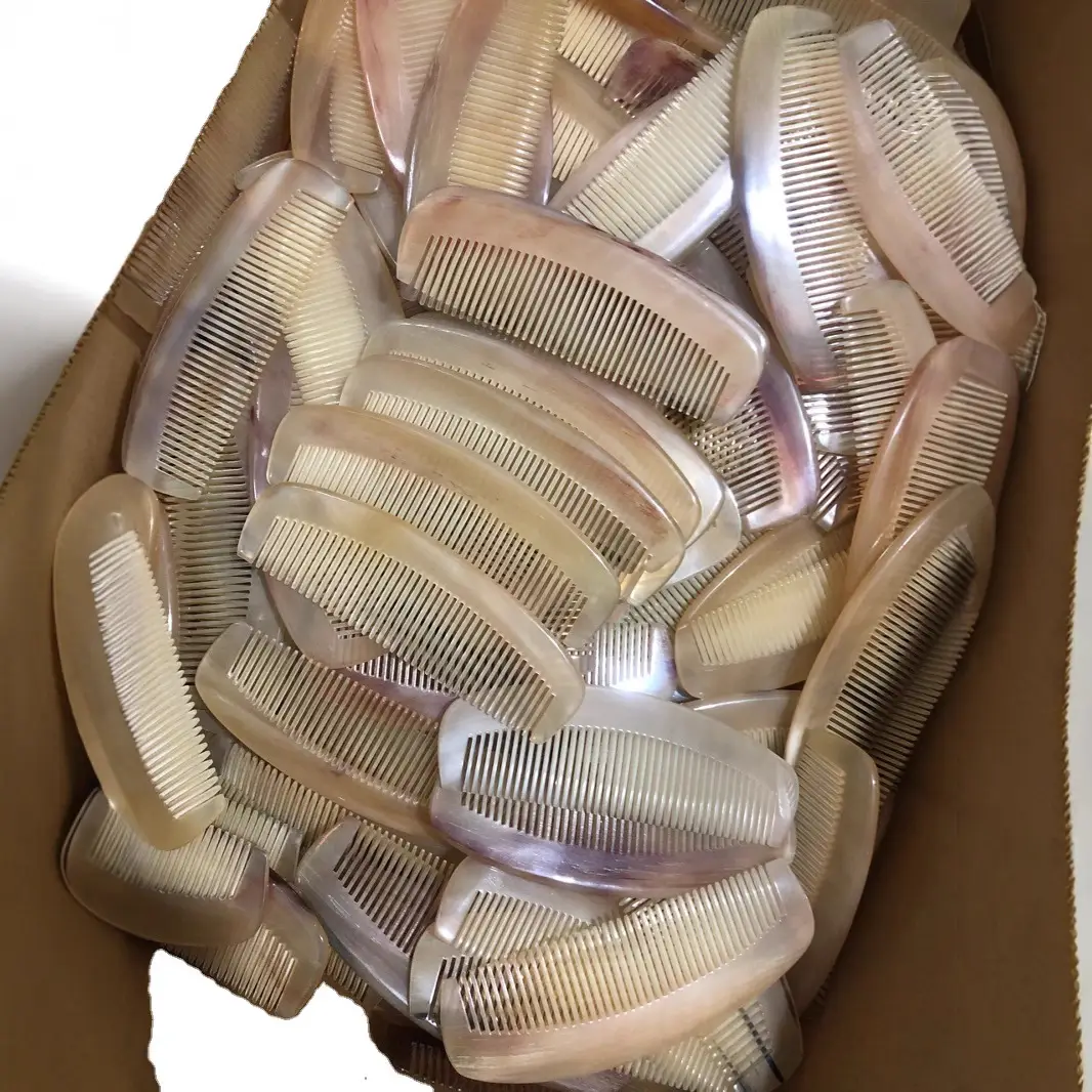 Horn Comb for Hair Styling and Massage