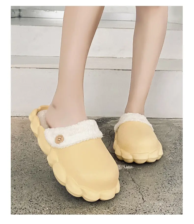 Detachable cotton slippers women's autumn and winter home warm moon shoes EVA waterproof non-slip covered plush cotton shoes — feature 18