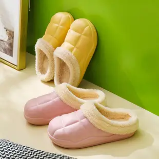 Women's Detachable Cotton Warm Slippers Black Winter — feature 9