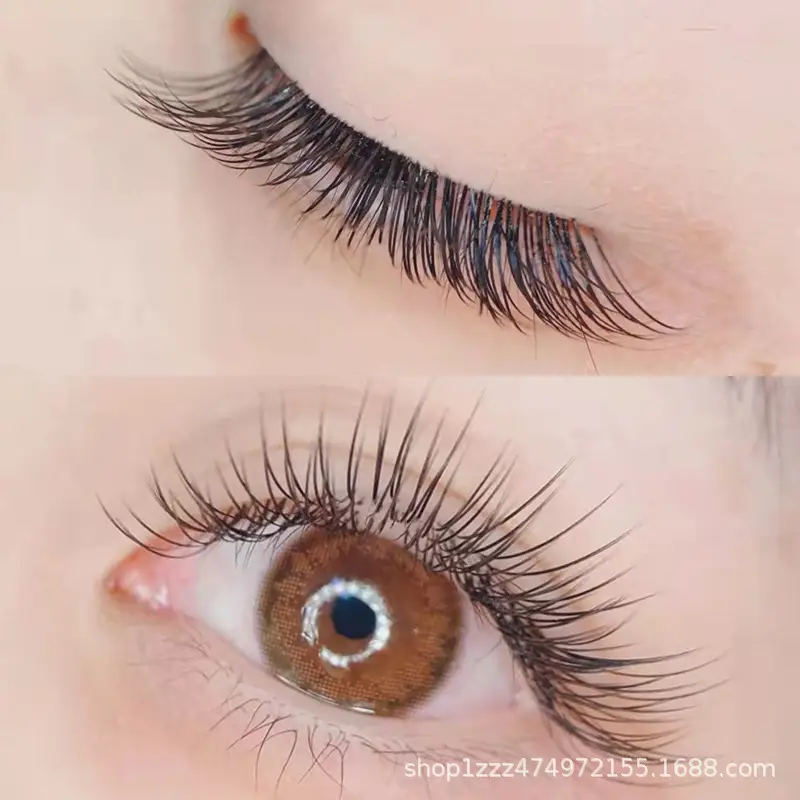 0.25 C Fake Eyelashes Single Flat Hair Double Tip - Image 22