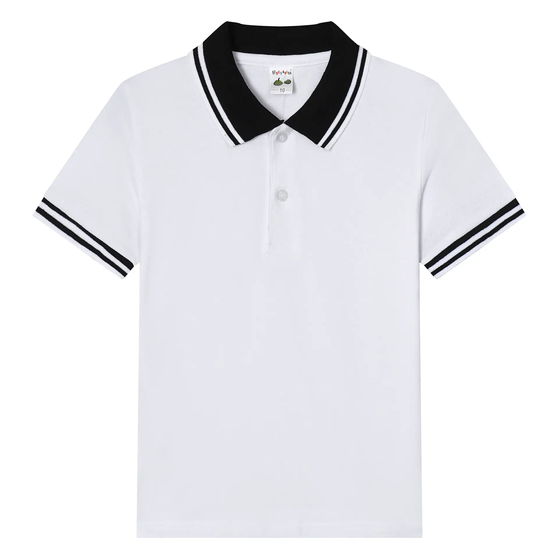 Light Blue Polo T-Shirt for Boys Girls Cotton Short Sleeve - Image 6