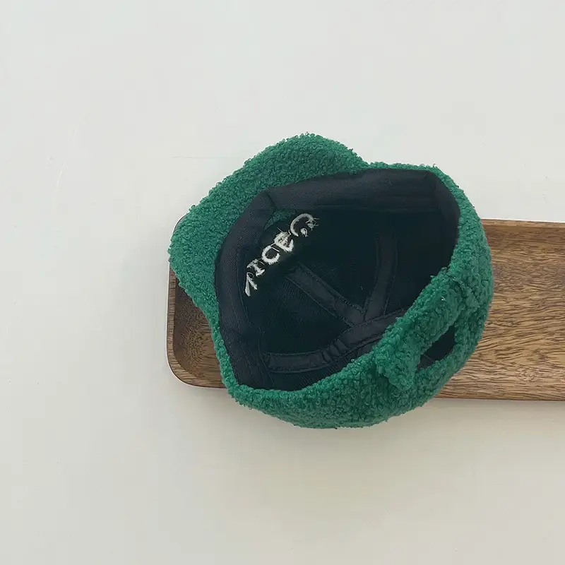 Qiunan Kids Winter Wool Beanies with Letters - Image 6