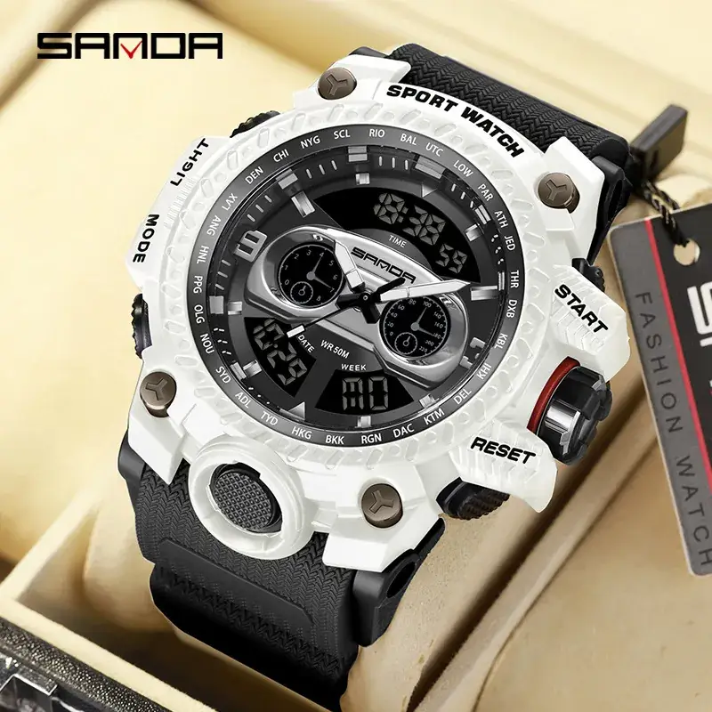 Sanda Multifunctional Digital Watch for Men Outdoor Sports - Image 12