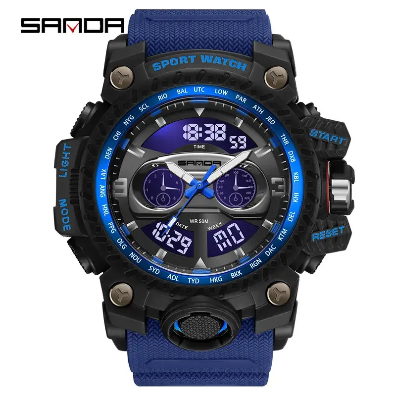 Sanda Multifunctional Digital Watch for Men Outdoor Sports - Image 10